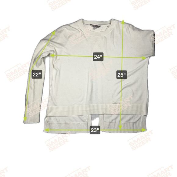 Athleta Highland Crossback Split Sweater Cream Winter White Size 291884 Size M - Picture 7 of 12